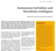 Autonomes Verhalten und Künstliche Intelligenz